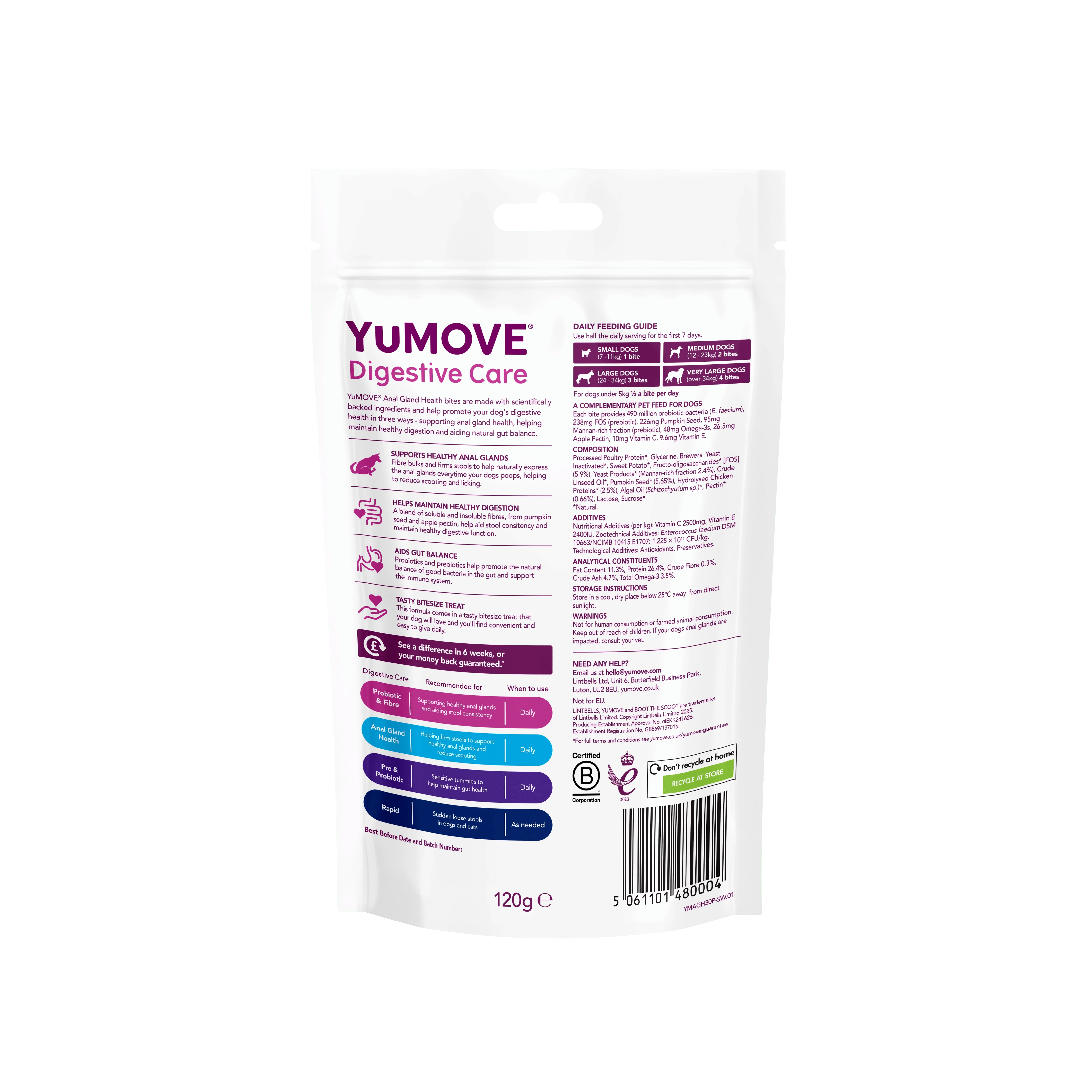 YuMOVE Digestive Care Anal Gland Health Bites